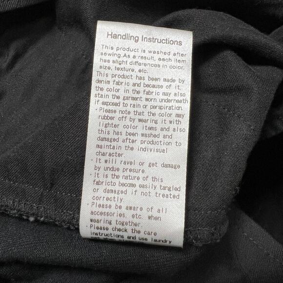 MAME KUROGOUCHI High Waisted Wide Leg Pants SIZE 4 WAIST 29 Black Jeans JAPAN 29 - Picture 6 of 11